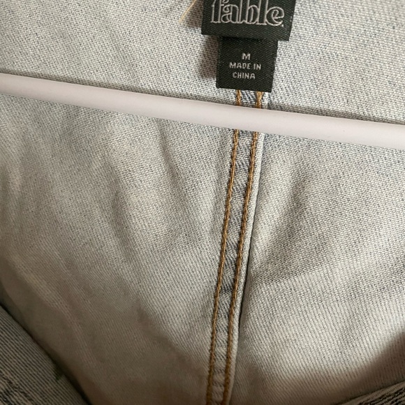 NWT 90’s Style Jean Bustier Crop Top w/ Pink Floral Design - Picture 9 of 12